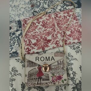 Small Roma Print Shoulder Bag